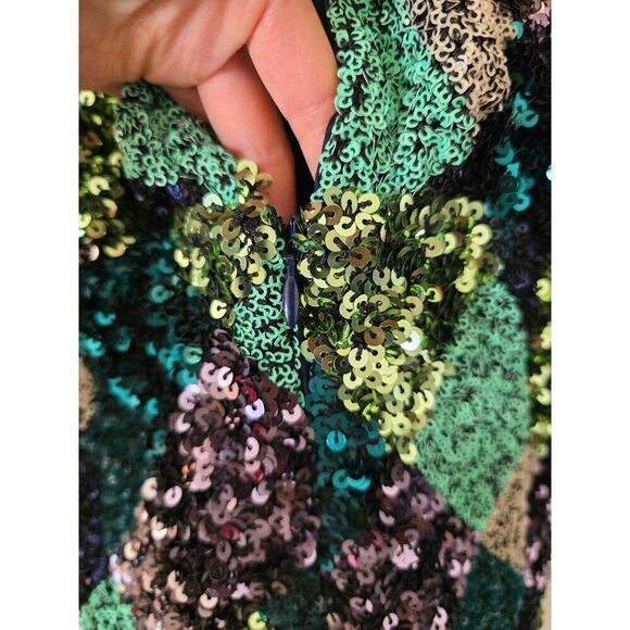 Song of Style Catcher Mini Dress in Argyle Multi S NWT - Picture 11 of 12